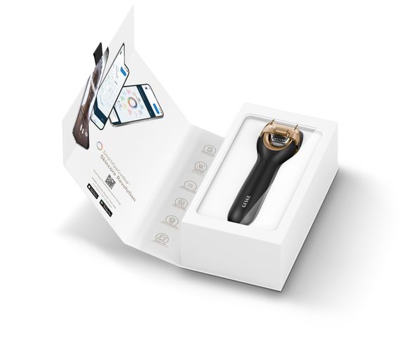Електронний ролер для обличчя з мікроголками GESKE MicroNeedle Face Roller 9в1 gray | Зображення 8