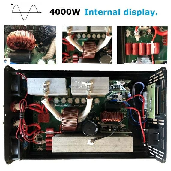 Інвертор перетворювач 24/220 вольтів чистий синус 4000w | Зображення 2
