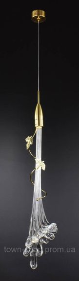 Люстра потолочная LED SGJ25-500-k Латунь 55-200х12х12 см. | Зображення 8