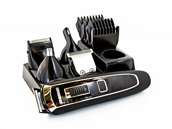 Універсальний акумуляторний тример Gemei GM-801 5в1 машинка для стрижки волосся | Зображення 5