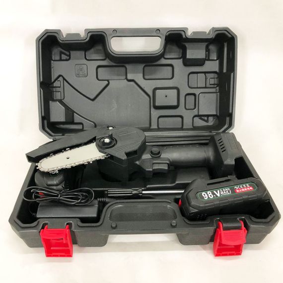 Пила для работы в саду 10см, Качественная мини-пила на аккумуляторе, Ручная TR-654 садовая электропила | Зображення 9