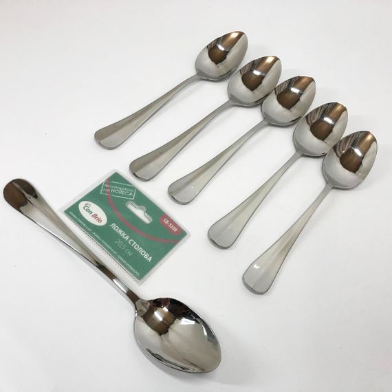 Набір столових ложок Con Brio CB-3209 20 см 6 шт | Зображення 3