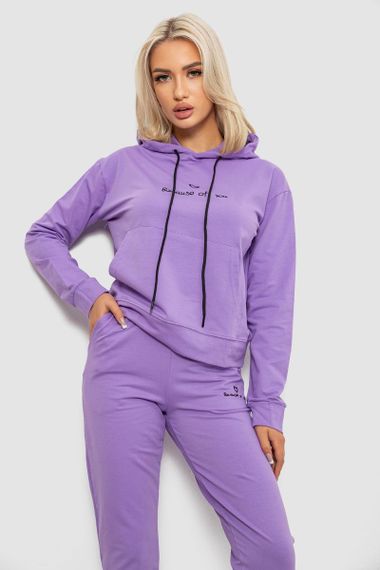 Спортивний костюм жіночий двонитка, колір бузковий, 214R1419-002 | Зображення 1
