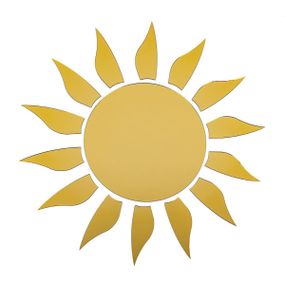 Зеркальный декор акриловый самоклеющийся золото,15шт (D) SW-00002502