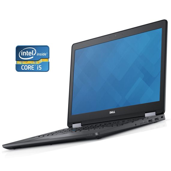 Ноутбук Б-класс Dell Latitude E5570 / 15.6" (1920x1080) IPS / Intel Core i5-6300U (2 (4) ядра по 2.4 - 3.0 GHz) / 8 GB DDR4 / 128 GB SSD / Intel HD Graphics 520 / WebCam / Win 10 Pro б/у