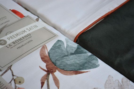 Постельное белье La Romano Premium Satin 200×220 Madena Beige | Зображення 3