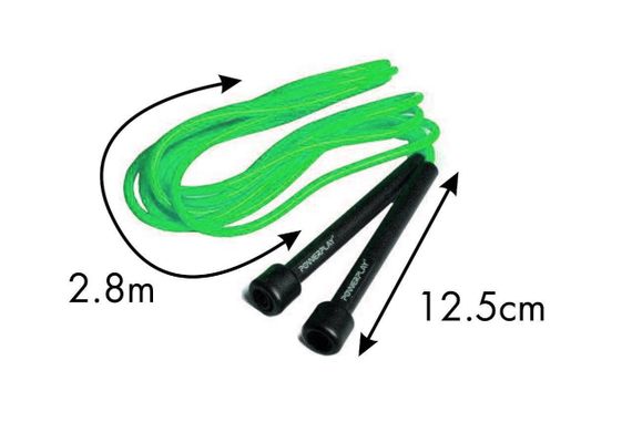 Скакалка PowerPlay 4201 Basic Jump Rope Зелена (2,8m.) | Зображення 2