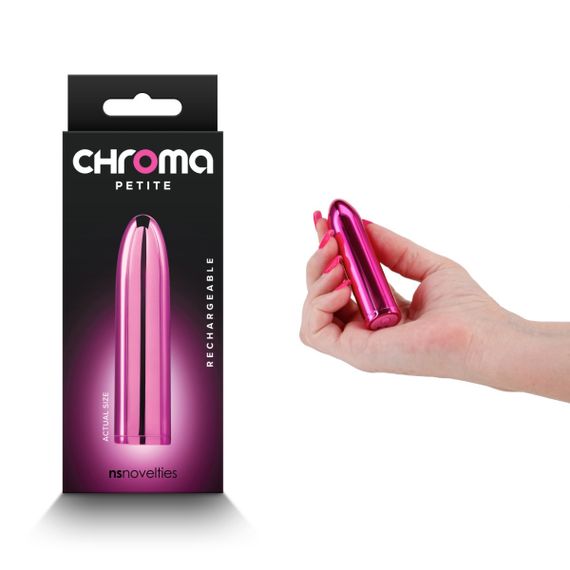 Віброкулька NS Novelties, що перезаряджається, Chroma Petite, рожевий Sex Aura