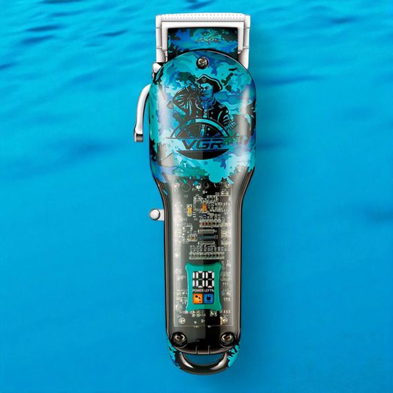 Акумуляторна стрижна машинка VGR V-886C Green з LED-дисплеєм, 9000RPM (47868-V-886C_989) | Зображення 2