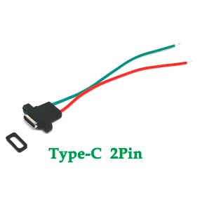 Врезной разъем, гнездо USB Type-C 2-pin мама