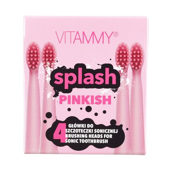 Насадки на електрощітку VITAMMY Splash pinkish, рожеві | Зображення 1