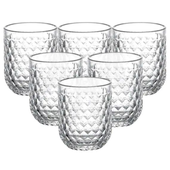 Набір склянок 6 шт по 250 мл Прозорий HP-19-105