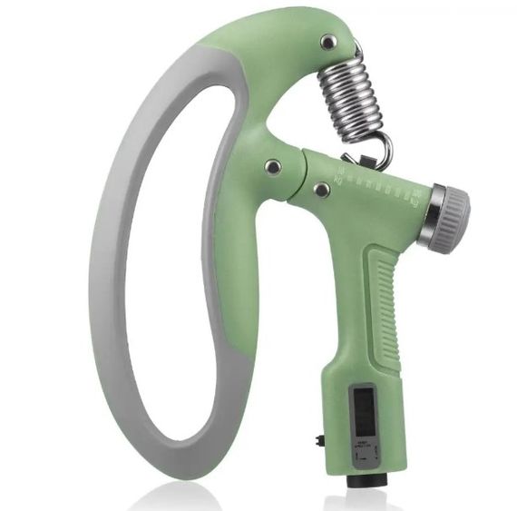 Еспандер кистьовий з лічильником PowerPlay PP-4403 з регульованим навантаженням 10-100 кг, Зелений (PP_4403_Green)