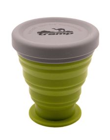 Стакан складной силиконовый Tramp с крышкой 200 ml  green (UTRC-126-green)