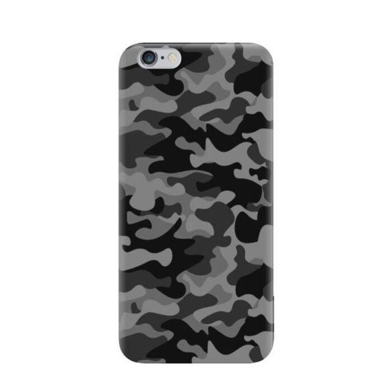 Чохол з унікальним дизайном для Iphone SE 2 2020 / Iphone SE 3 2022 / Iphone 8 / Iphone 7 З принтом «Сіро-чорний камуфляж»
