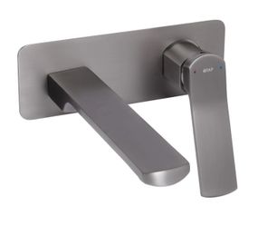 Змішувач для раковини Qtap прихованого монтажу Slavonice, Gunmetal Black PVD (k35) QTSLA273GMB45920