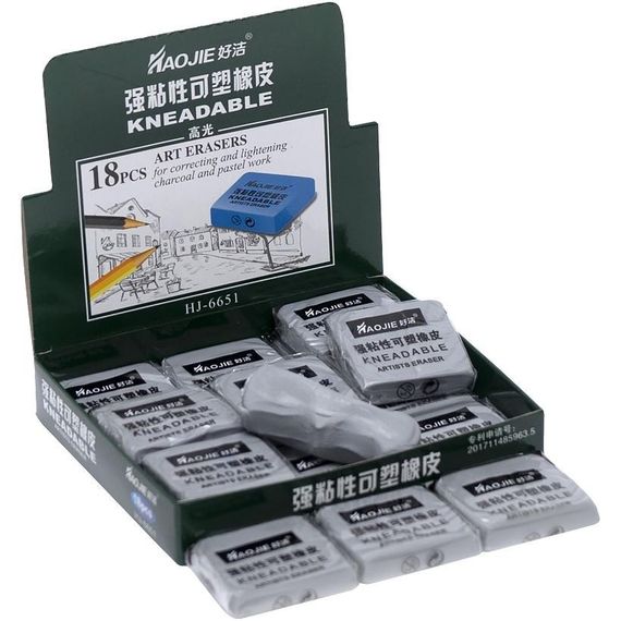 Ластик для художніх робіт "Kлячка" HJ-6651 сірий