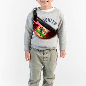 Сумка-бананка детская майнкрафт "Minecraft" с принтом ,32х15см,сумка для мальчика  через плечо (00223)