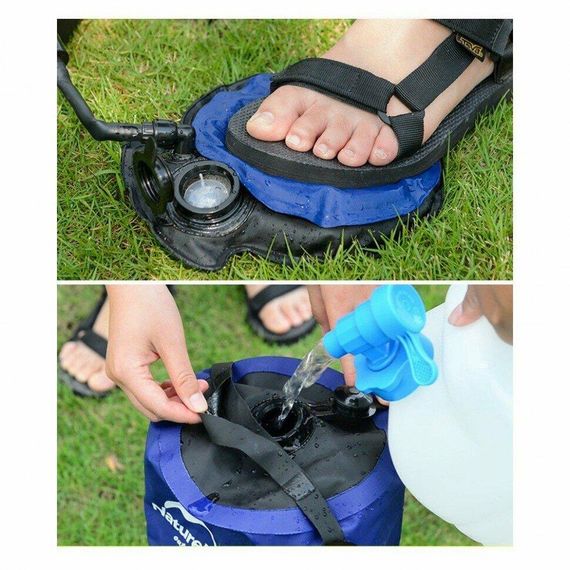 Душ кемпінговий Naturehike NH17L101-D, блакитний | Зображення 5