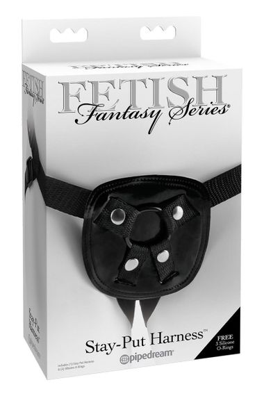 Трусики для страпона Pipedream Fetish Fantasy Series Stay-Put Harness чёрные sexstyle | Зображення 6