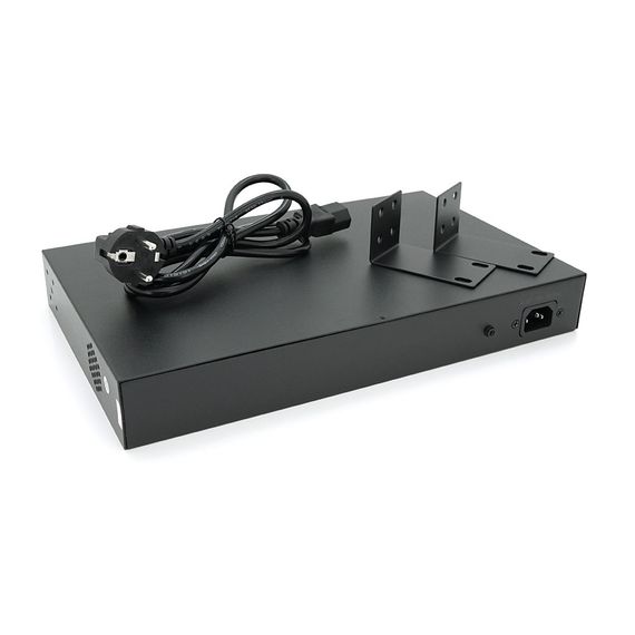 24х портовый PoE коммутатор ONV-H1024PLS 24 порта РоЕ 100 Мбит + 2 Uplink 1000 | Зображення 3