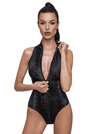 Боди 2643111 Cottelli Collection Body Snake Черное XL