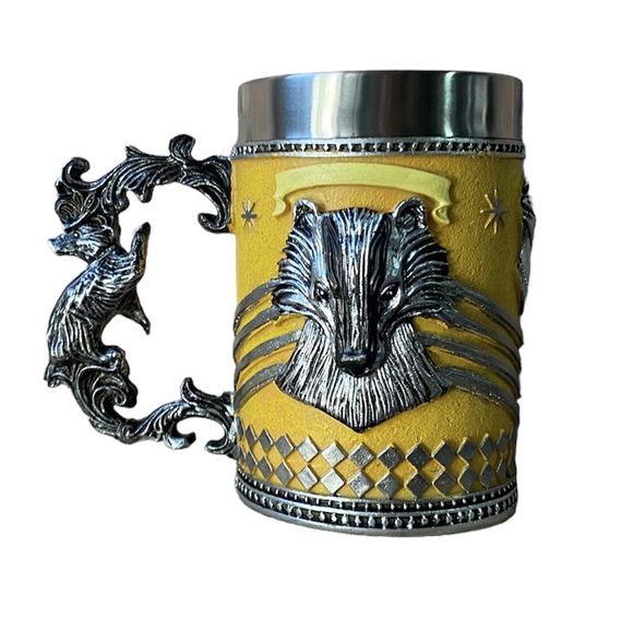 Кухоль Чашка Келих 3D Неіржавка сталь Гаррі Поттер Hufflepuff 500 мл | Зображення 6