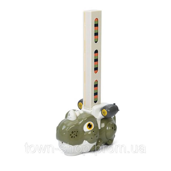 Детская игрушка "Динозавр-домино" 8090-B(Olive-Green) свет, музыка