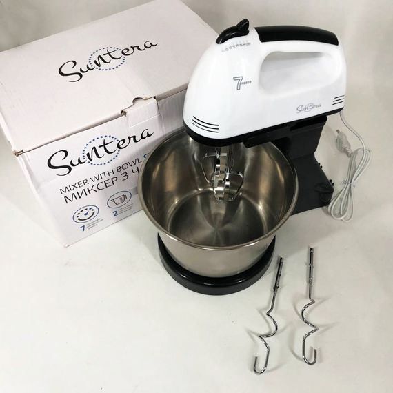 Міксер/Блендер Suntera SMX-504 стаціонарний міксер, міксер тістоміс для дому, міксер планетарний комбайн | Зображення 5