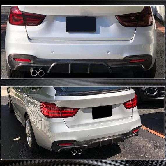 Дифузор заднього бампера V1 (для F34 M-Sport, Карбон) для BMW 3 серія F-30/31/34 2012-2019 рр | Зображення 3