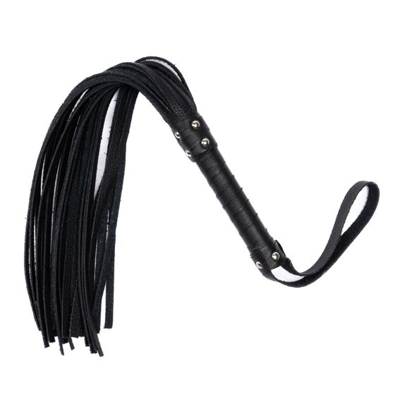 Флогер з комбінованої шкіри Flirty COMBO Leather - Black, BM-00010 sexstyle | Зображення 1