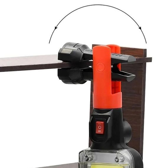 Ліхтар акумуляторний з магнітом та гачком, з USB, 20 Вт, WOW ZJ-8859 COB / Переносна світлодіодна лампа | Зображення 4