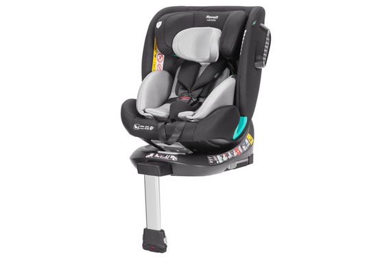 Автокресло CRL-15805/1 "Revolt" Sky Grey i-Size 40-150см ISOFIX, поворот, опорная стойка CARRELLO