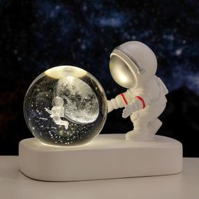 Кришталевий 3D нічник Астронавт