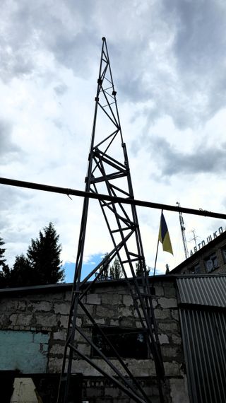 Щогла для вітрогенератора складана (переломна) з лебідкою 12 метрів | Зображення 3