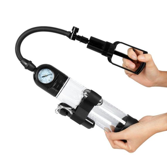 Вакуумна помпа з вібрацією Boss Series: Powerpump MASTER Vibrating - Black&Clear, BS6000034 sexstyle | Зображення 3