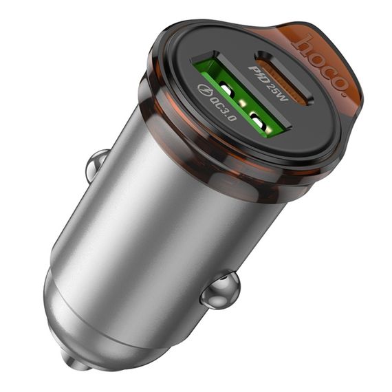 Автозарядний пристрій Hoco NZ16A 1USB-C/1USB QC/PD43W | Зображення 4