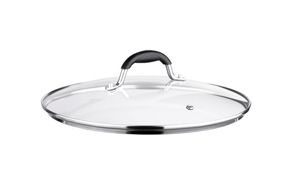 Крышка Ardesto Black Mars 26 см, стекло, нержавеющая сталь, силикон (AR0726SL)