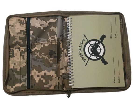 Чохол обкладинка для тактичного блокнота стрілка снайпера А5 водонепроникна 3 кишені Піксель | Зображення 8