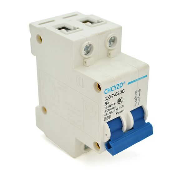 Автоматический выключатель постоянного тока CHCYZO DZ47-63DC-B3.2P,3A,12-125V