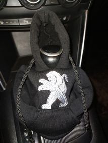 Чохол кофта Худі аксесуар на КПП  Car Hoodie Peugeot Пежо чорний подарунок автомобілісту 10070