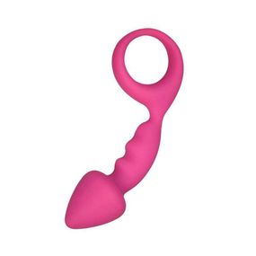 Анальна пробка Adrien Lastic Budy Pink із стимулюючою ніжкою, макс. діаметр 2,5 см Sex Aura