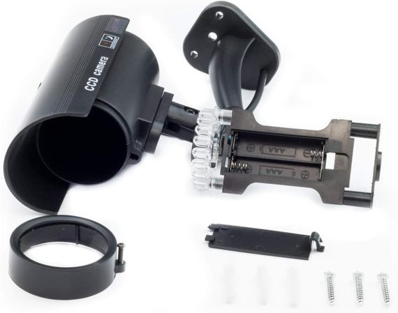 Фіктивна камера відеоспостереження, зовнішня внутрішня підроблена камера відеоспостереження, імітація, 2 шт. | Зображення 1