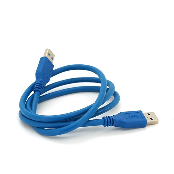 Кабель USB 3.0 AM + AM 1.0м, Blue | Зображення 1