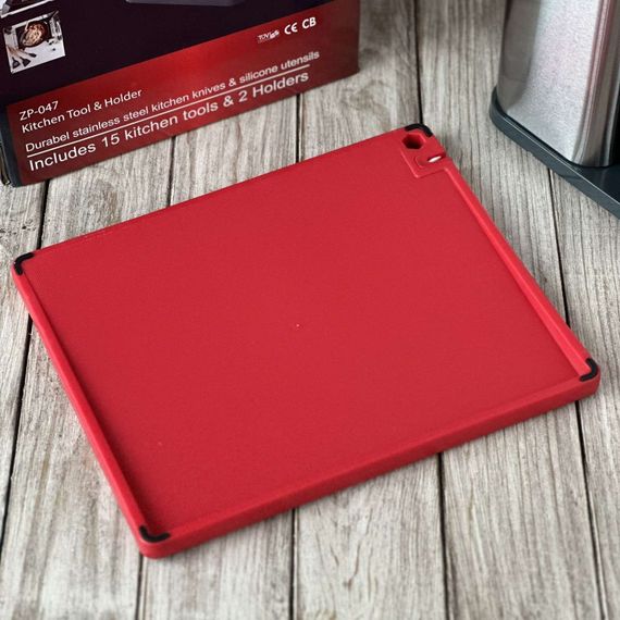 Набір кухонних ножів та принадлежностей Zepdine ZP-047 Колір червоний (43273-ZP-047_1320) | Зображення 6