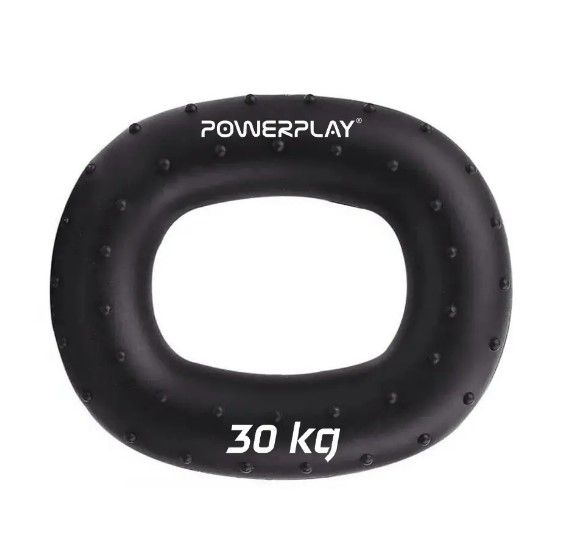 Еспандер кистьовий силіконовий PowerPlay PP-4337 Hand Grip Hard 30 кг Чорний (PP_4337_Black_30kg)