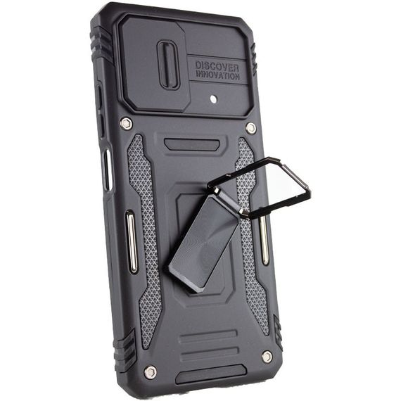 Ударостійкий чохол Camshield Army Ring для Xiaomi Poco X5 Pro 5G / Note 12 Pro 5G Силікон, Чорний / Black | Зображення 3