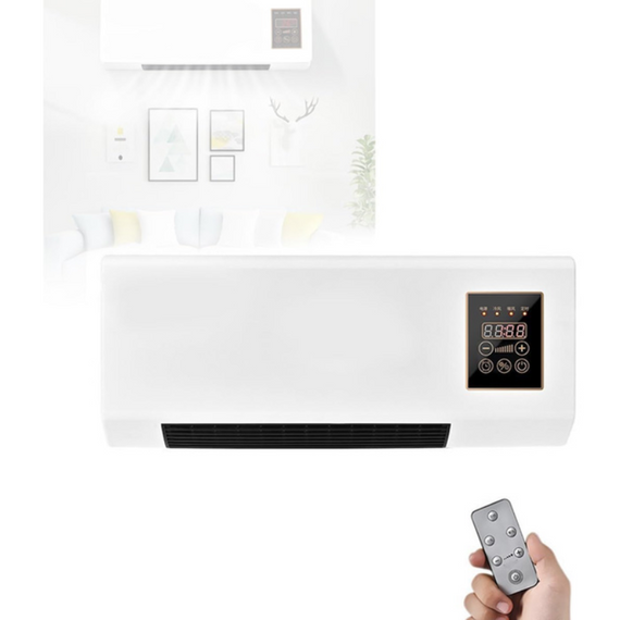 Настінний мобільний кондиціонер з обігрівом, пультом, таймером та режимом вентиляції без нагрівання 2 кВт