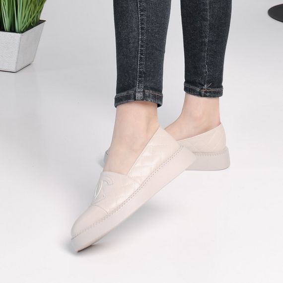 Лоферы женские Fashion Camilla 3895 40 размер 25,5 см Бежевый | Зображення 4