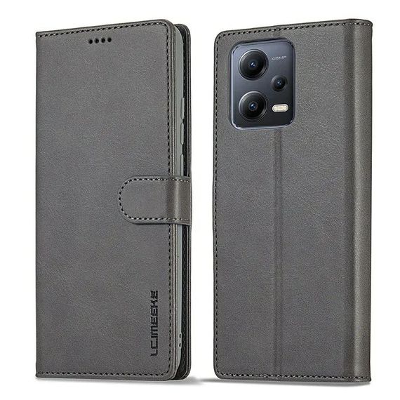 Чохол книжка iMeeke для Xiaomi Redmi Note 12 Pro 5G колір Сірий